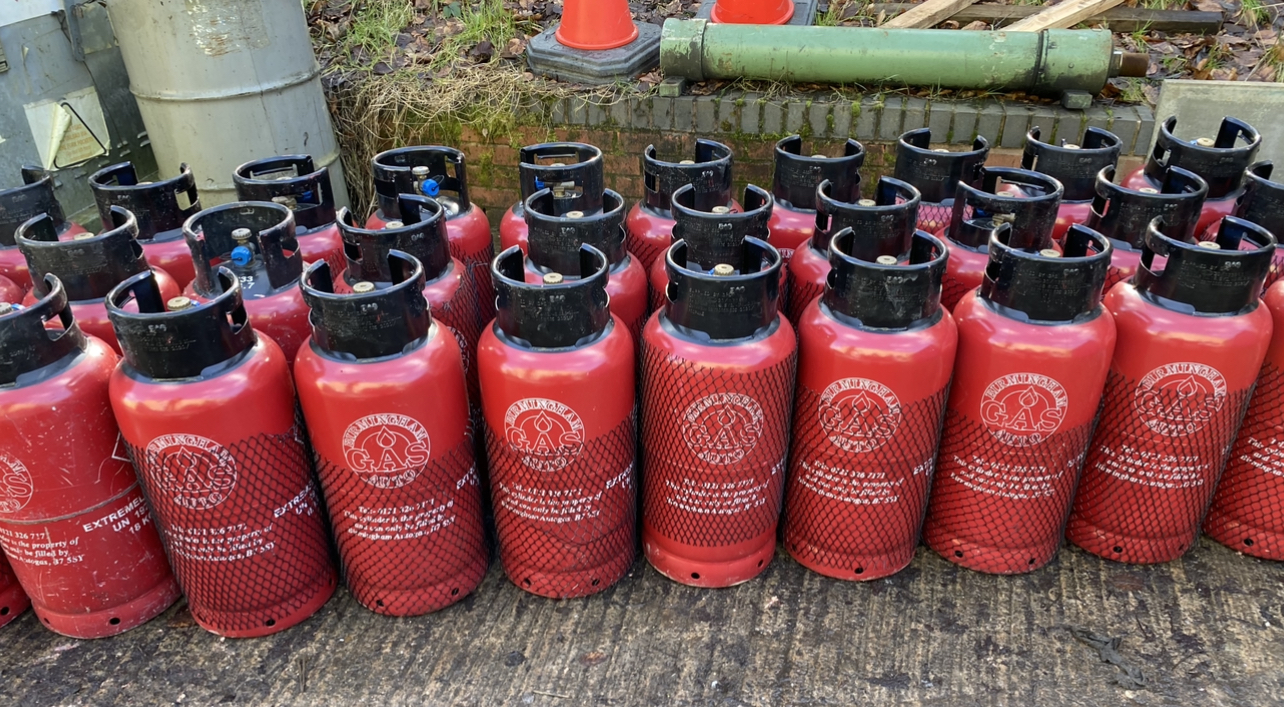 LPG Gas bottles for fork lift trucks