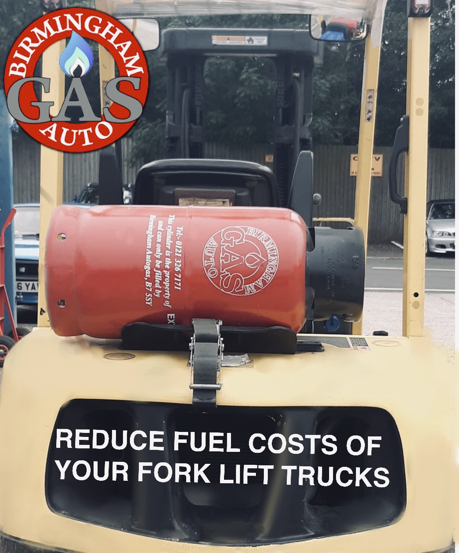 Fork lift truck gas cylinder